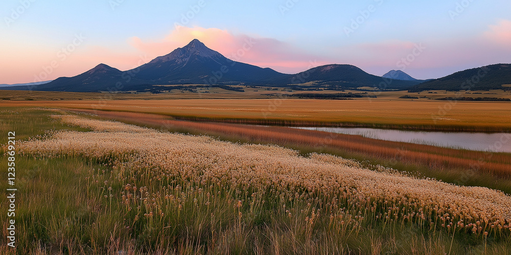 Obraz premium sunrise over the mountains