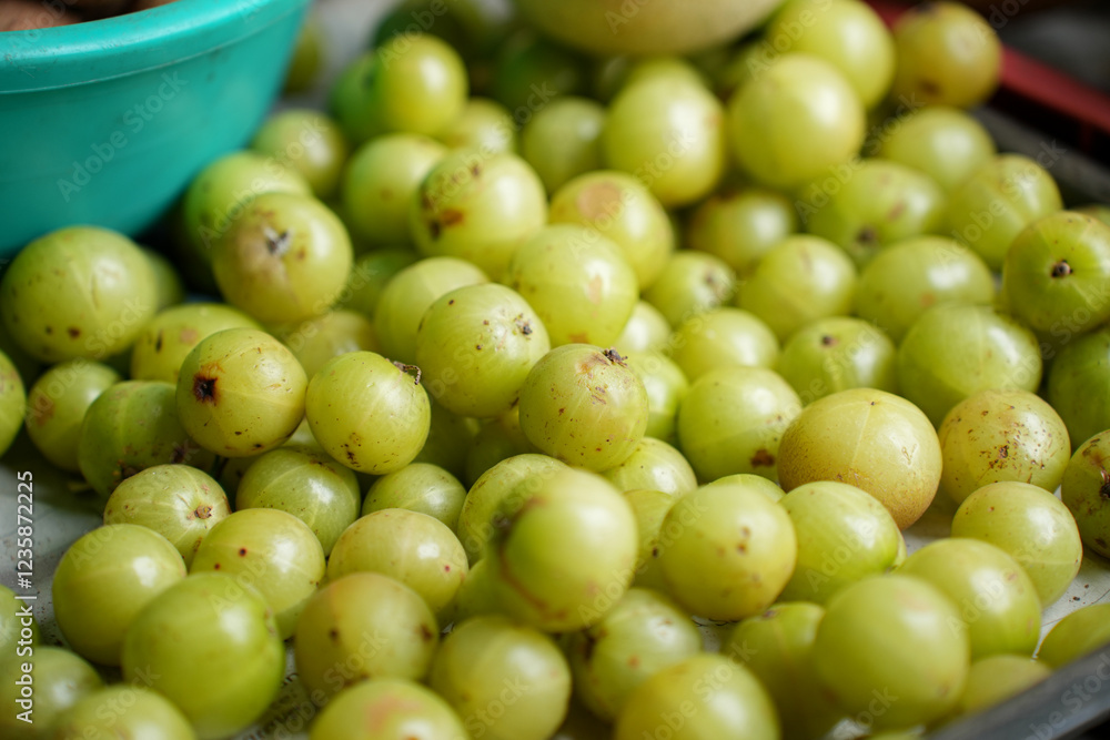 indian gooseberry healthy, organic, green, vitamin C, antioxidant, superfood, fruit indian gooseberry healthy, organic, green, vitamin C, antioxidant, superfood, fruit