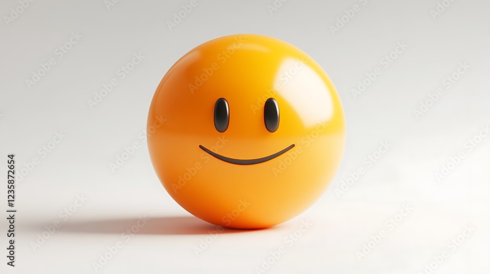 3D Smiling Emoji, Isolated, Positive Emotion, Digital Art, Graphic Element 3D Smiling Emoji, Isolated, Positive Emotion, Digital Art, Graphic Element