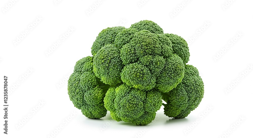 Fresh Green Broccoli Floret Healthy Vegetable Dietary Fiber Raw Food Ingredient Close up Studio Shot Fresh Green Broccoli Floret Healthy Vegetable Dietary Fiber Raw Food Ingredient Close up Studio Shot