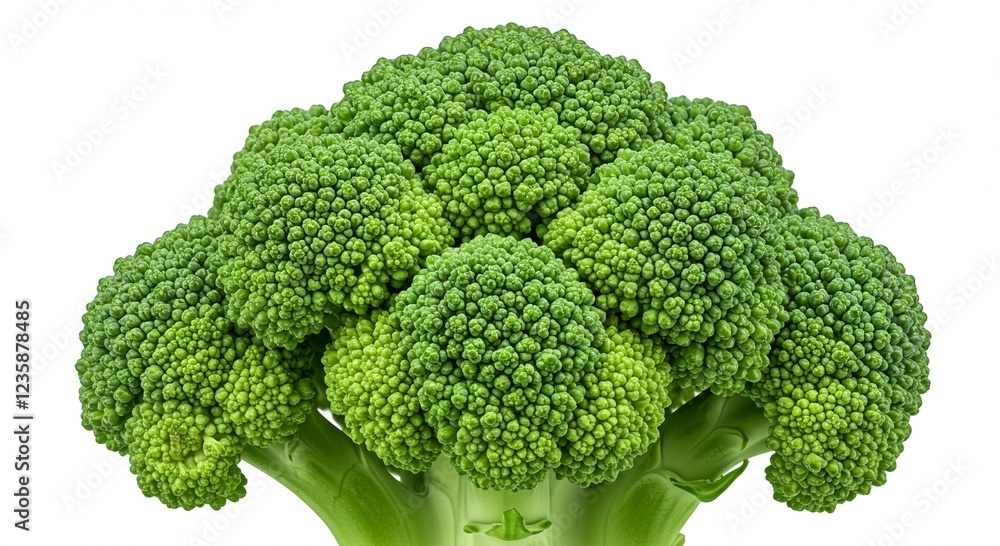 Fresh Green Broccoli Floret Close Up Healthy Vegetable Organic Food Ingredient Fresh Green Broccoli Floret Close Up Healthy Vegetable Organic Food Ingredient