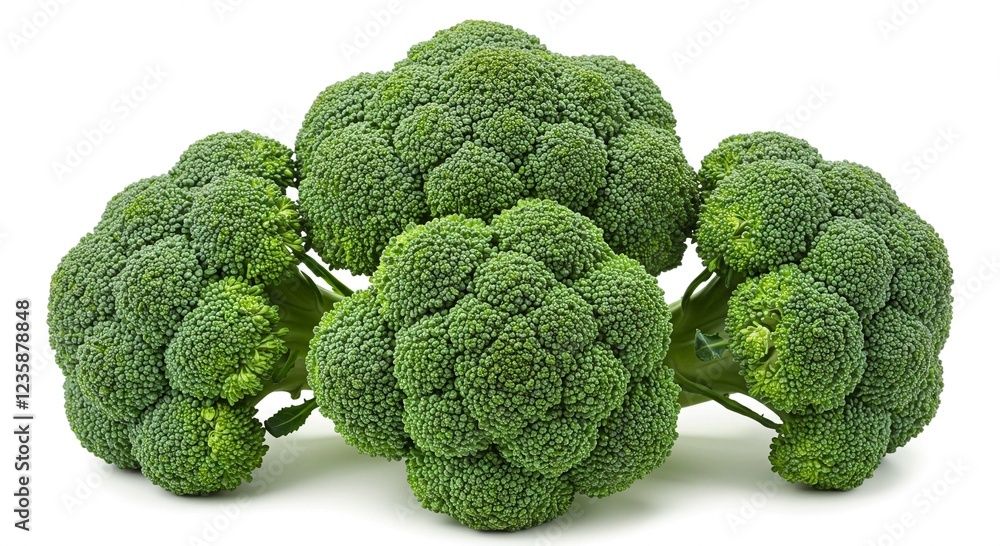 Fresh Green Broccoli Florets Close up Studio Shot Healthy Vegetable Dietary Food Fresh Green Broccoli Florets Close up Studio Shot Healthy Vegetable Dietary Food