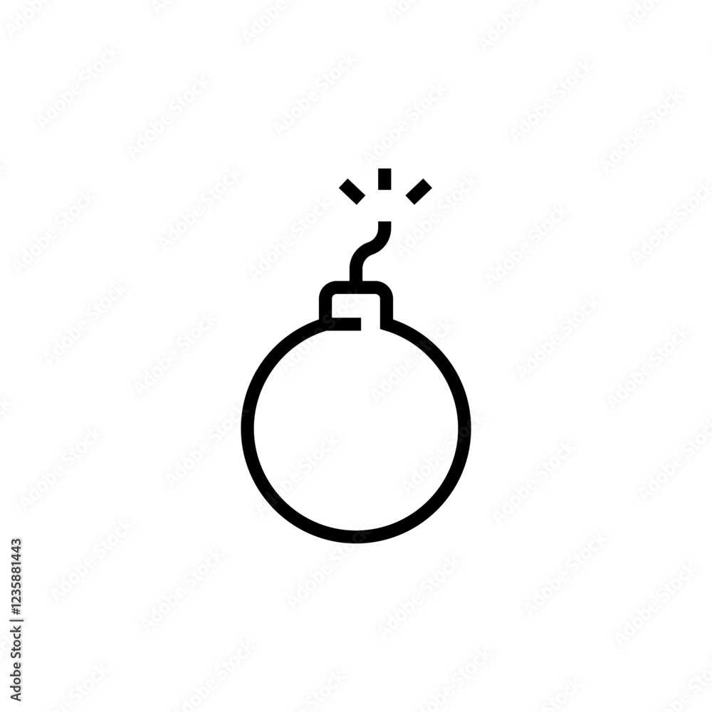 Bom icon in flat design Bom icon in flat design