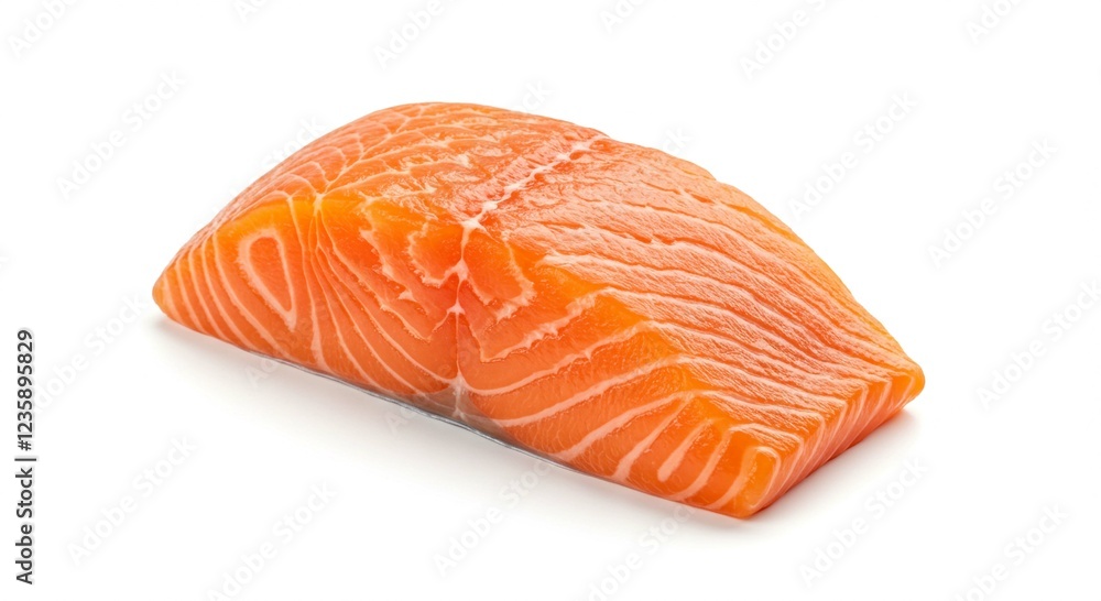 Fresh Raw Salmon Fillet Close Up Studio Shot Isolated on White Background High Resolution Image Fresh Raw Salmon Fillet Close Up Studio Shot Isolated on White Background High Resolution Image