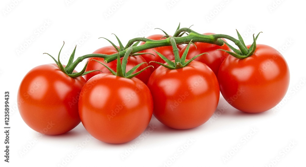 Fresh Red Tomatoes on the Vine Ripe Juicy Organic Produce Culinary Ingredient Fresh Red Tomatoes on the Vine Ripe Juicy Organic Produce Culinary Ingredient
