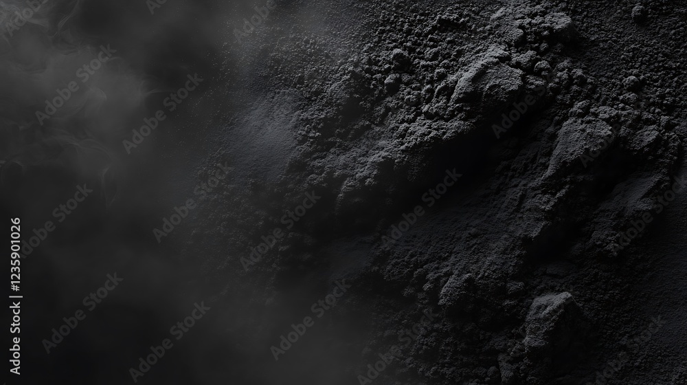 Fototapeta premium Dark Dusty Surface Texture with Fog