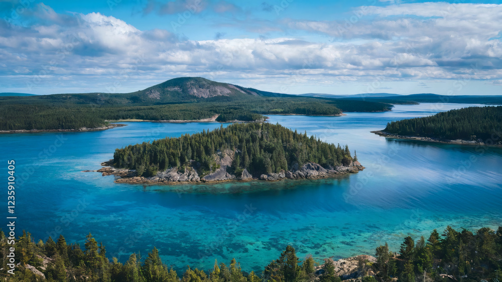 Fototapeta premium Beautiful island aerial photography
