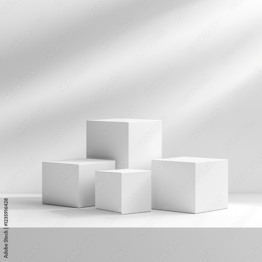 square shaped minimalist white product background, Modern Design Aesthetic for Product Display. White Cubes Minimalist. square shaped minimalist white product background, Modern Design Aesthetic for Product Display. White Cubes Minimalist.
