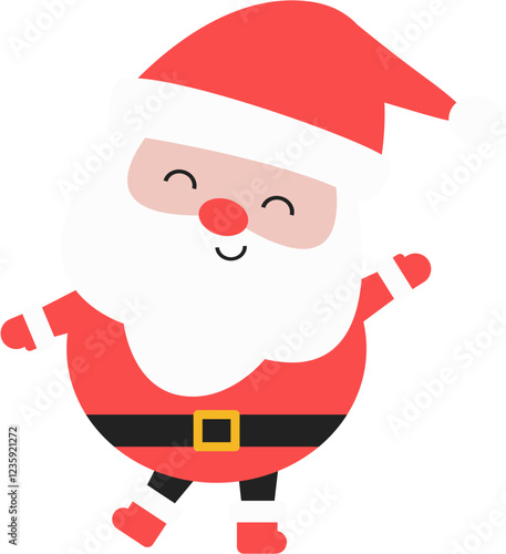 Santa Clause Wave the Hand