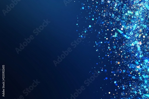 Wallpaper Mural Abstract Blue Glitter Background with Sparkle Torontodigital.ca
