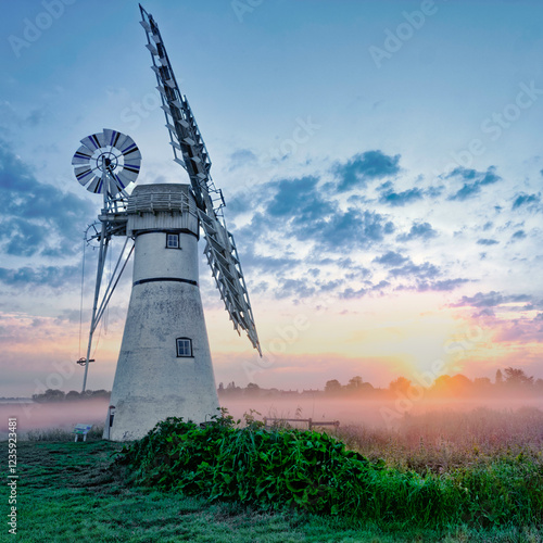 windmill in the country photo