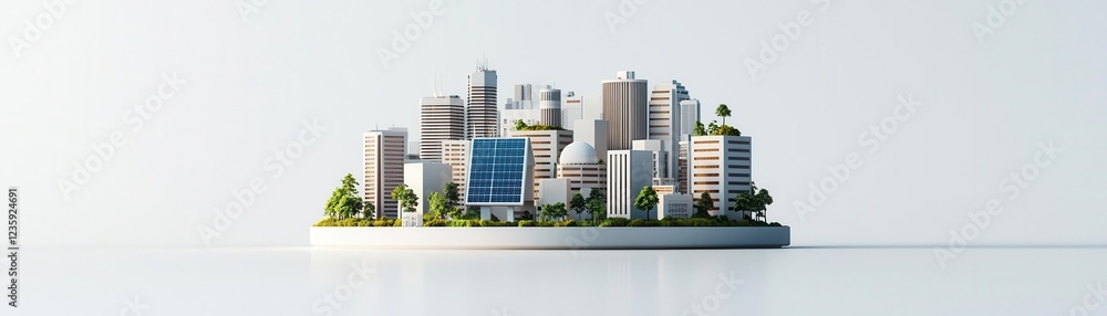 A modern city skyline with greenery and innovative buildings. A modern city skyline with greenery and innovative buildings.
