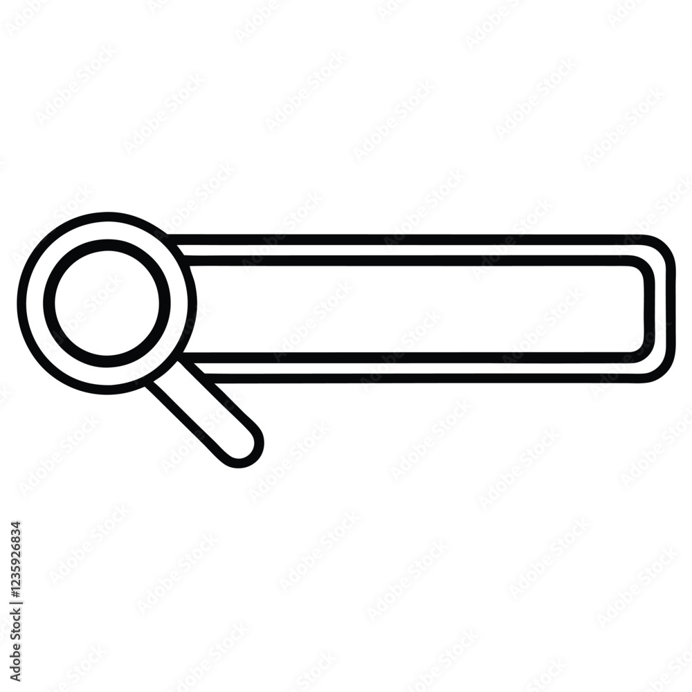 Search Bar Icon Vector Illustration Design for Web and App Interface Search Bar Icon Vector Illustration Design for Web and App Interface