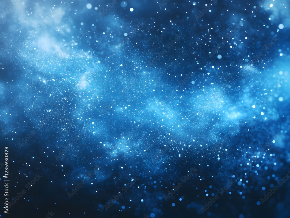 Obraz premium Blue grainy glowing light gradient background 