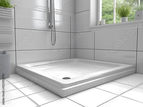 Modern White Square Shower Tray for Bathroom Renovation