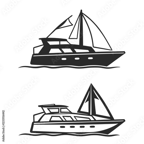 Boat Design Illustration Vector