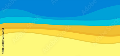 Gradient wave pattern abstract background