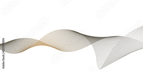 Abstract motion of curve lines, light shiny, glow effect. Element graphic design for technology banner template, wallpaper background.Abstract background wave line in vector business texture.