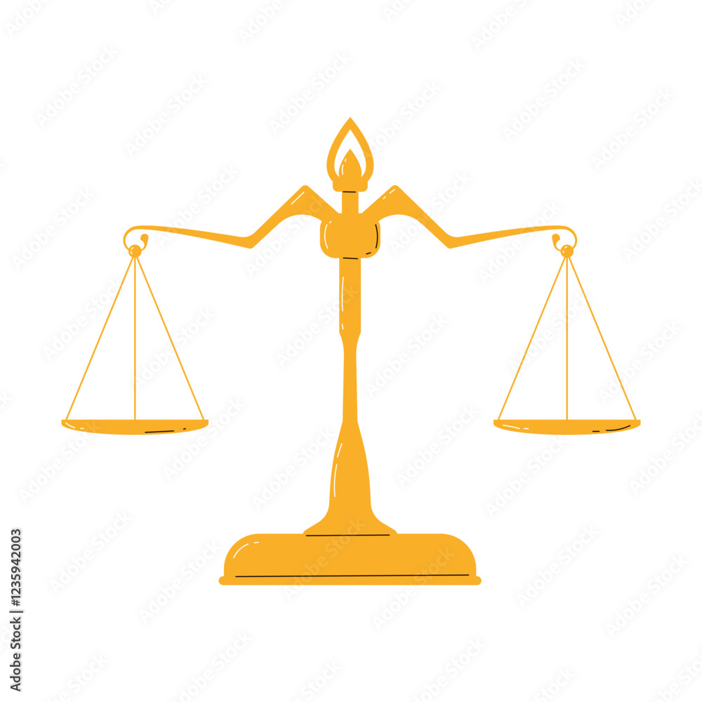 Scales Of Justice Hand Draw Illustrations Scales Of Justice Hand Draw Illustrations