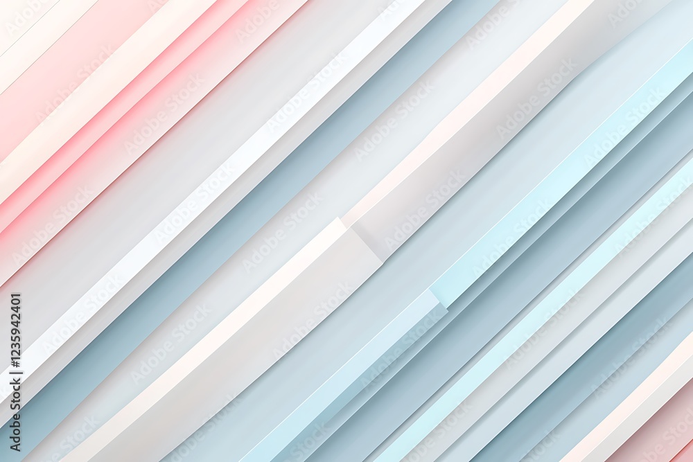 Obraz premium Photo design features a minimalist, geometric background with a soft pastel, dusty gray, blue, silver, and white abstract pattern, with a noise grain and color gradient.