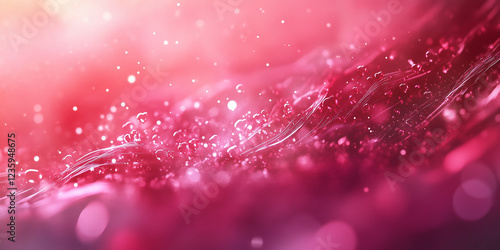 Abstract Pink and Red Heart Background with Cinematic Lighting for Valentine's Day, Generative AI