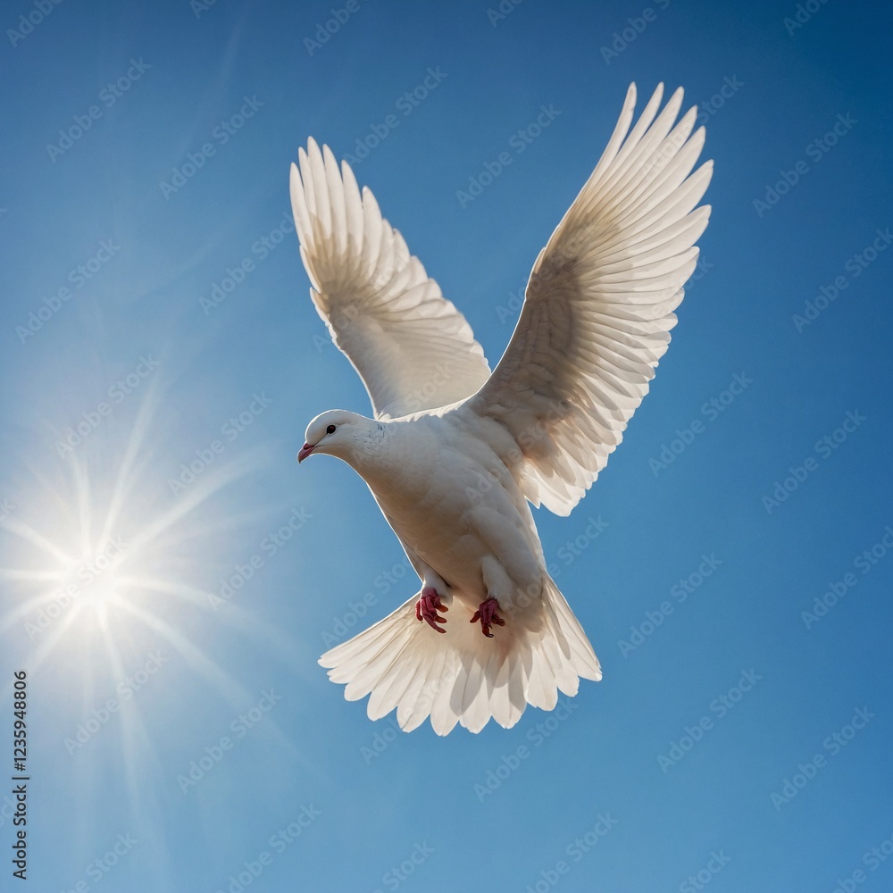 Obraz premium dove in the sky