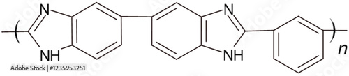 Illustration of Chemical Structure of Polybenzimidazole