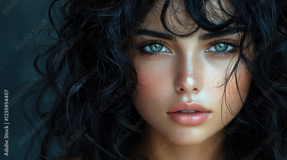 Fototapeta premium Portrait of a beautiful woman.