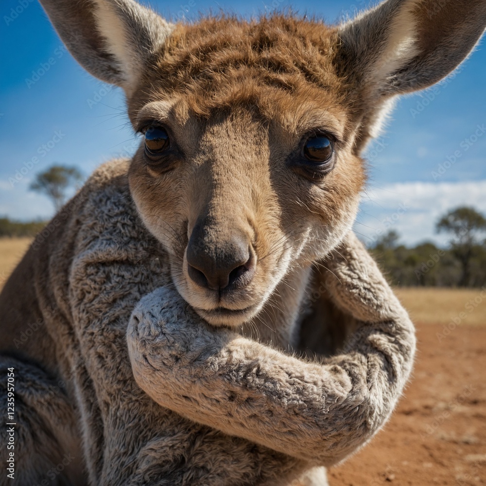 Obraz premium kangaroo in zoo