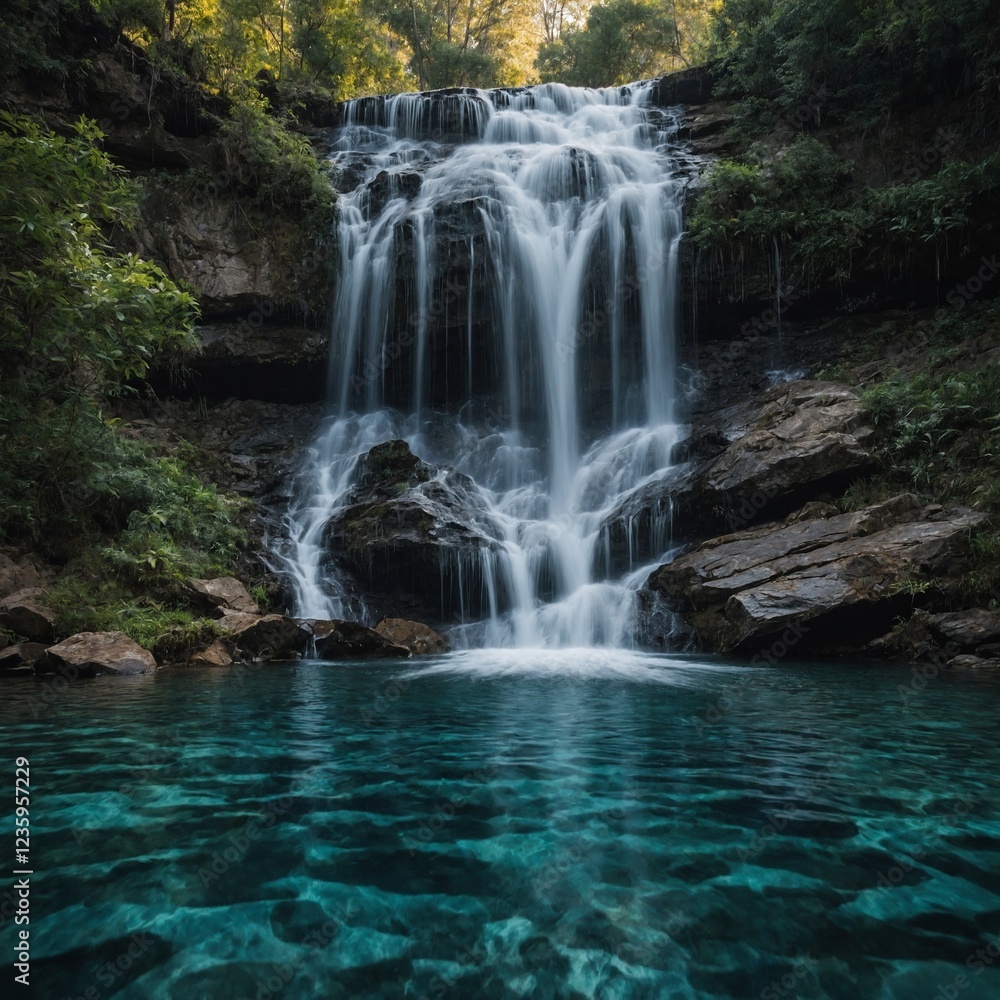 Fototapeta premium waterfall in the forest