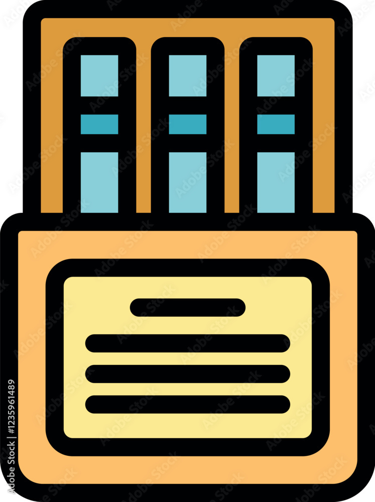 Matchbox containing matches, striking surface and label presenting information, flammable material for lighting fire