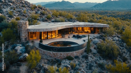 Luxury Desert House with Modern Architecture and Scenic Views