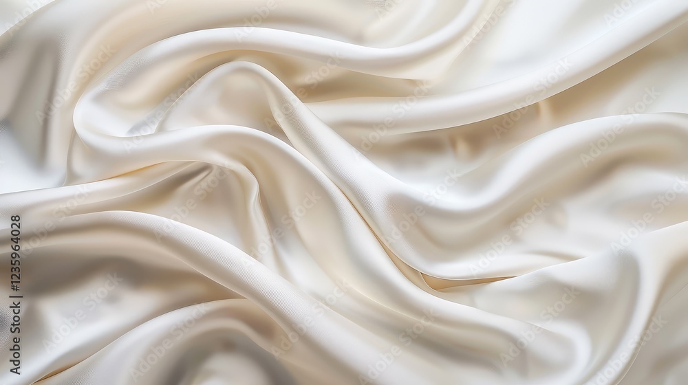 Elegant Flowing White Silk Fabric Texture for Fashion and Design Elegant Flowing White Silk Fabric Texture for Fashion and Design