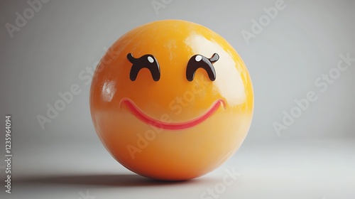 Wallpaper Mural 3D Smiling Emoji, Happy Face, Digital Art, Studio Shot Torontodigital.ca