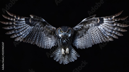 Majestic Blakiston's Fish Owl in Flight photo