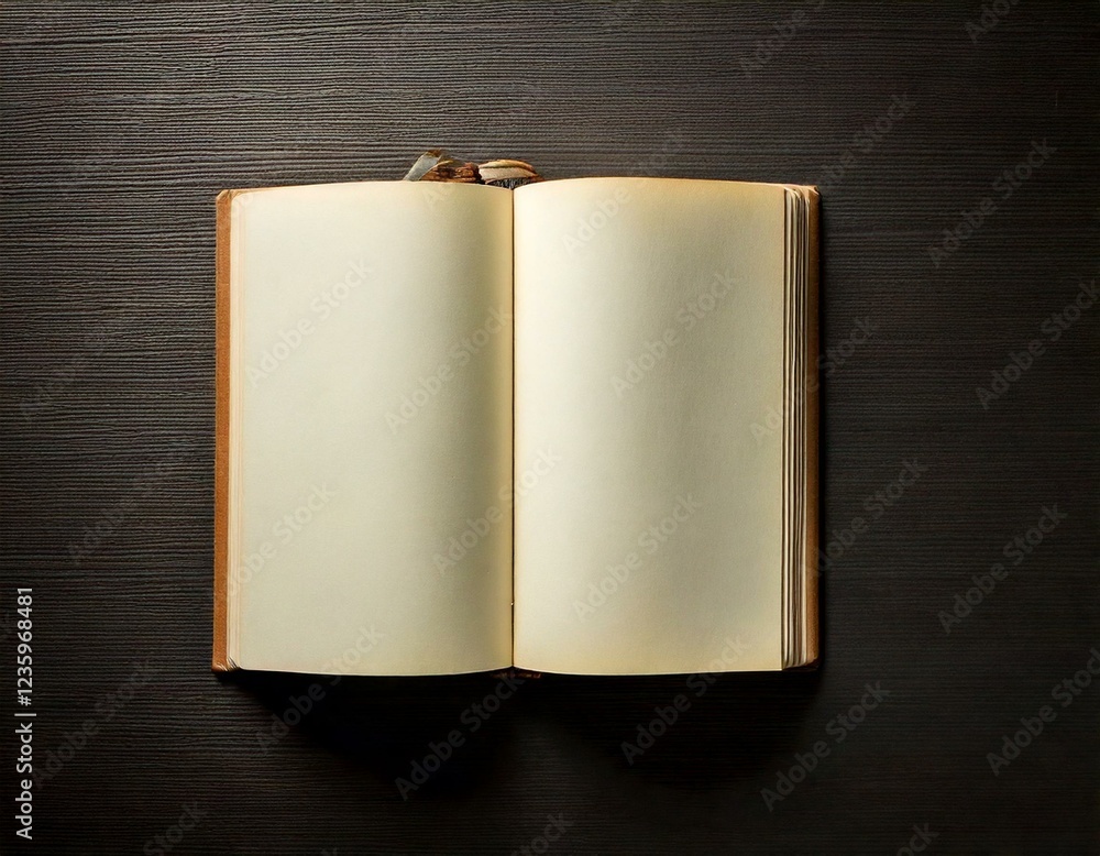 Obraz premium 何も書かれていない開かれた本