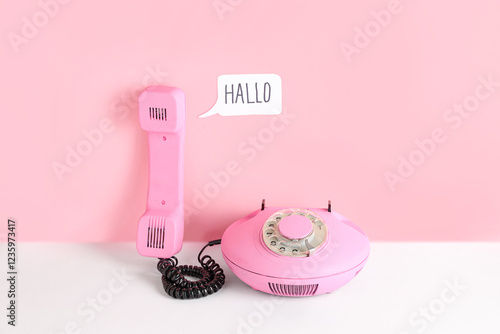 Retro telephone and speech ...