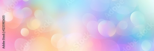 Colorful Pastel Background with Soft Blurred Lights in a Dreamy Gradation for Creative and Artistic Projects