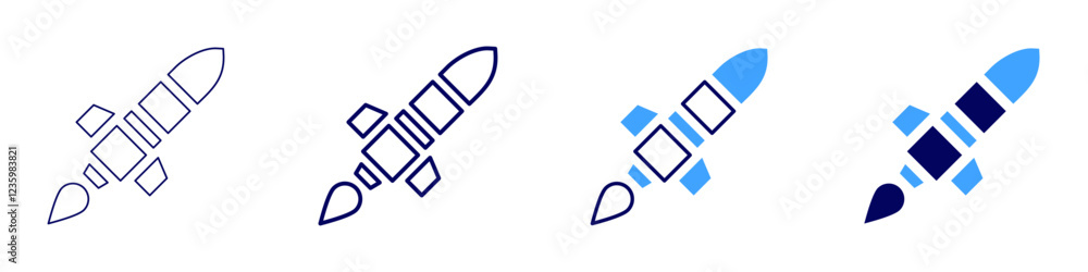Rocket advancements icon in 4 different styles. Thin Line, Line, Bold, and Bold Line. Duotone style. Editable stroke Rocket advancements icon in 4 different styles. Thin Line, Line, Bold, and Bold Line. Duotone style. Editable stroke