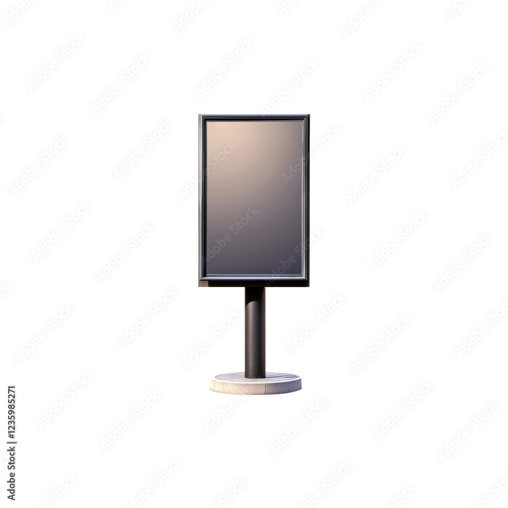 Blank Billboard Ready for Advertisement in Urban Environment Blank Billboard Ready for Advertisement in Urban Environment