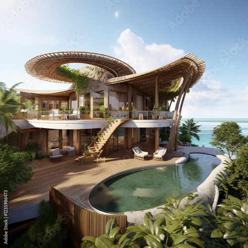 Organic Retreat: A Bamboo-and-Wood Sanctuary