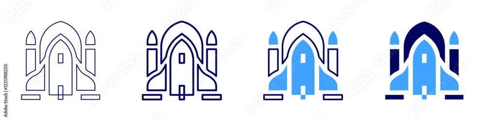 Rocket optimization icon in 4 different styles. Thin Line, Line, Bold, and Bold Line. Duotone style. Editable stroke Rocket optimization icon in 4 different styles. Thin Line, Line, Bold, and Bold Line. Duotone style. Editable stroke