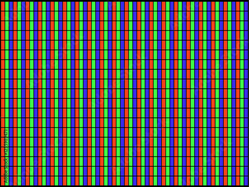 Pattern of RGB pixels 