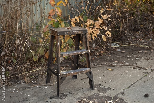 A Steel Step Tool Ladder photo