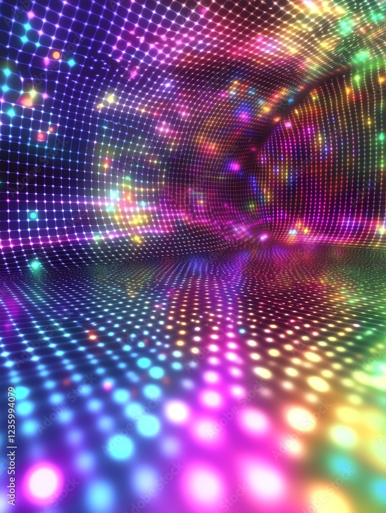 custom made wallpaper toronto digitalColorful abstract background of vibrant lights.