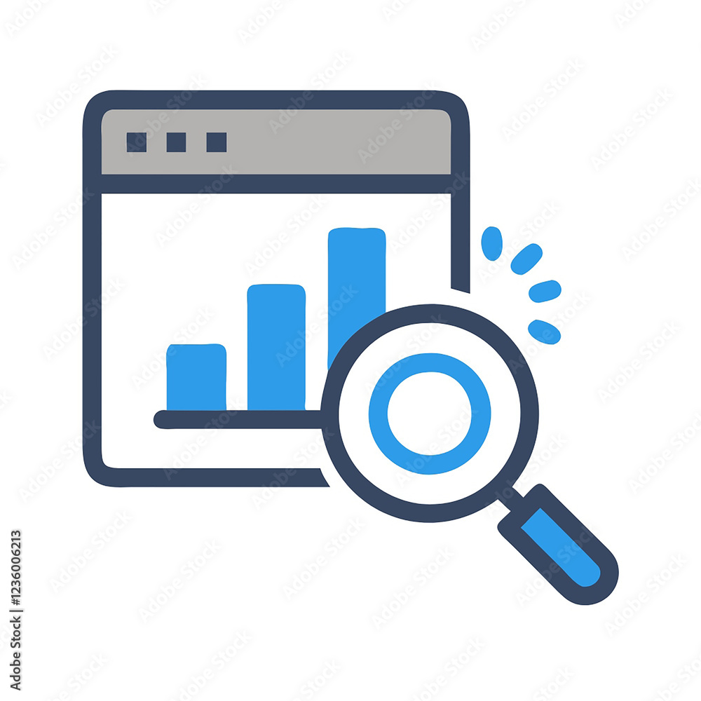 SEO Optimization Icon - Isolated on White for Website Traffic and Online Presence SEO Optimization Icon - Isolated on White for Website Traffic and Online Presence