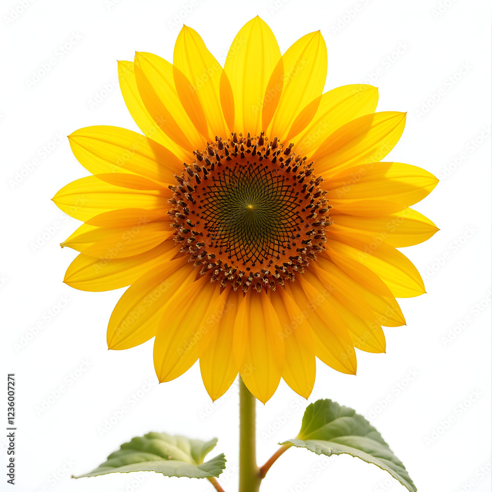 Fototapeta premium Sunflower isolated on a White background