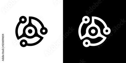 Circle rotate icon rotation bearing spinner steel gear fidget logo