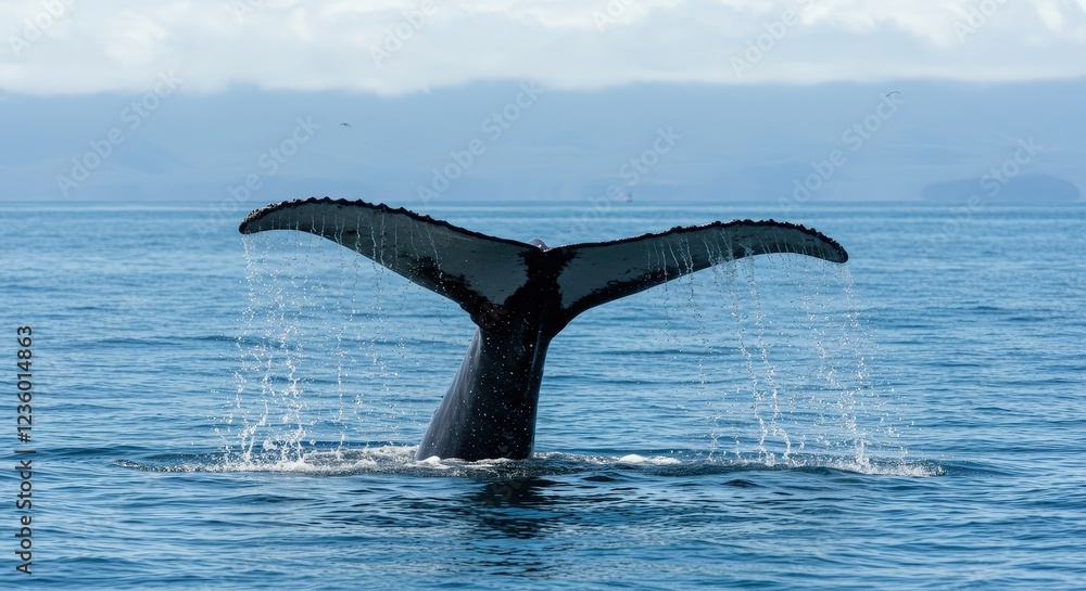 Naklejka premium humpback tail