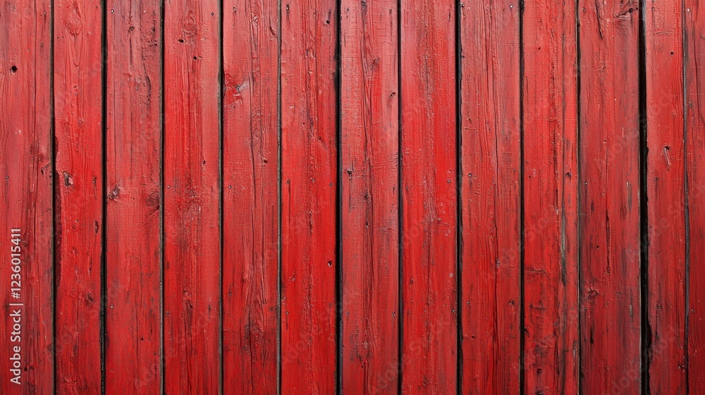Rustic red wooden wall with weathered paint Rustic red wooden wall with weathered paint